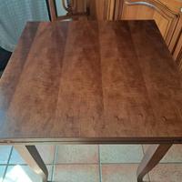 Tavolo da cucina in noce 80x80(160)xH79,