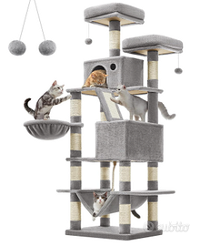 Feandrea Albero per Gatti, Alto 168 cm, Tiragraffi