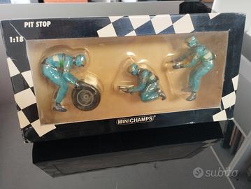 Set modellismo Meccanici Pit Stop F1 (1:18 -1:43)