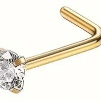 Set n. 5 orecchini piercing da naso a L