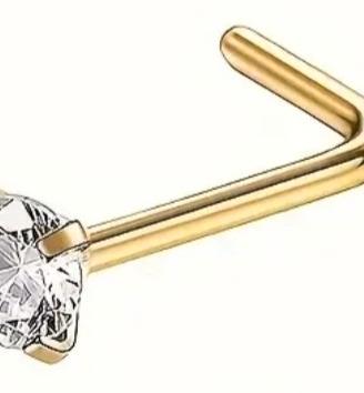 Set n. 5 orecchini piercing da naso a L