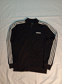 Tuta adidas nera nuova senza cartellino - S