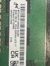 Modulo DDR 4 -3200 8 GB