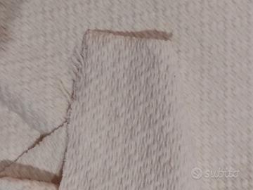 GUIDA FATTA A MANO AL TELAIO, IN LANA ÉCRU 