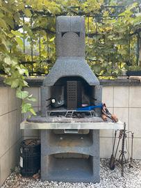 Barbecue in muratura