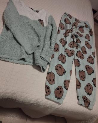 MARVEL Groot pigiama da donna in pile