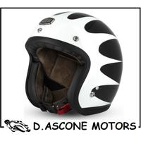 Casco Jet Cafe Racer S250 Black / White XS e S