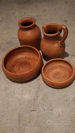 Kit anfore e ciotole in terracotta
