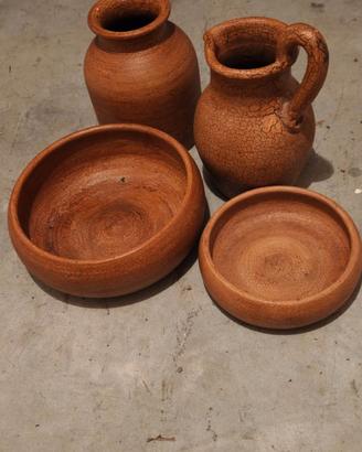 Kit anfore e ciotole in terracotta