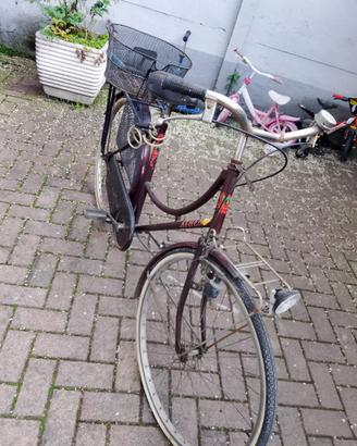 Bicicletta portapacchi anteriore