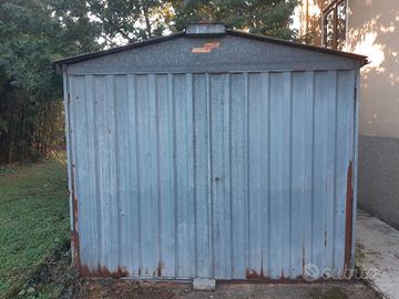 Box lamiera zincata per giardino