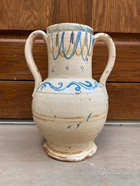 Quartara versatoio ceramica maiolica Grottaglie