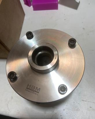 Flangia preforata mandrino 125mm tornio myford ML7