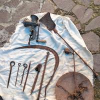 vecchi attrezzi da lavoro