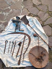 vecchi attrezzi da lavoro