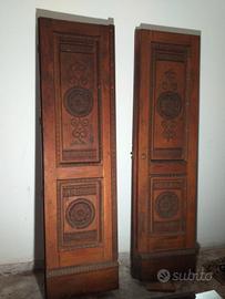 portone in legno massiccio 