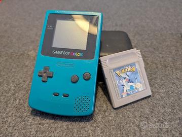 Game Boy Color Verde + Pokémon Argento