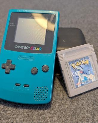 Game Boy Color Verde + Pokémon Argento