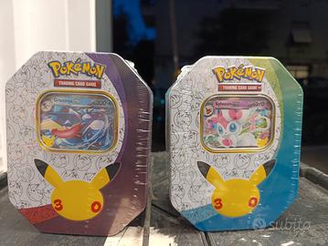 Pokemon tin box Greninja e Sylveon