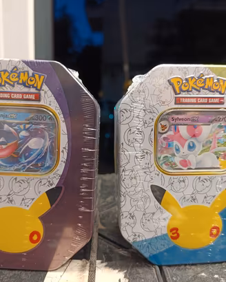 Pokemon tin box Greninja e Sylveon