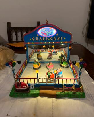 Lemax Giostra Autoscontro Crazy Cars Lemax