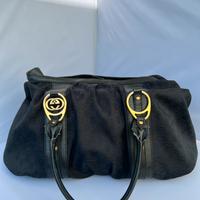 GUCCI Monogramme Noir GG Interlocking GG Boston