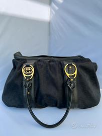 GUCCI Monogramme Noir GG Interlocking GG Boston