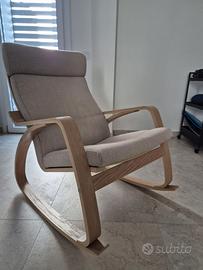 Sedia a Dondolo praticamente nuova - colore Beige