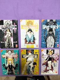 Volumi del manga Death Note vintage.