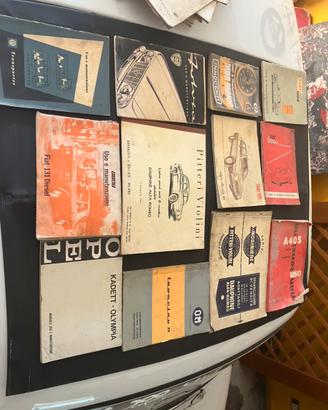 Libretti auto uso e manutenzione vari epoca