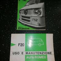 Libretti uso e manutenzione alfa romeo F12eF20