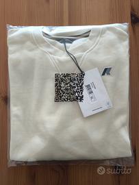 Felpa kway Winter Time Bianco avorio. mis. XL