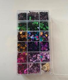 Lotto paillettes ricamo cucito