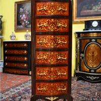 Cassettiera-settimino stile Luigi XV Boulle