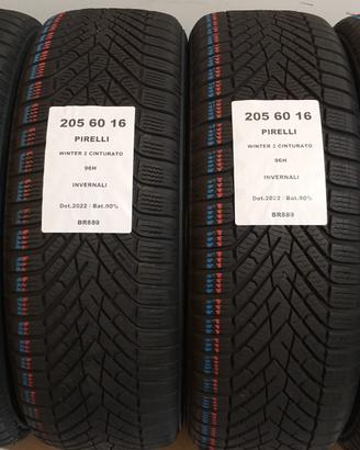 4 GOMME 205 60 16 PIRELLI BR889