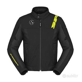 Giacca spidi corsa tex uomo nero giallo fluo