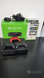 XBOX ONE  (con scatola)+ 3CONTROLLER + 25 GIOCHI 