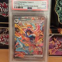 pokemon greninja ex 214 psa 9 ita secret mint sv
