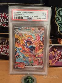pokemon greninja ex 214 psa 9 ita secret mint sv