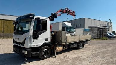 Iveco 100E22 euro 6 gru con attivazioni + cassone 