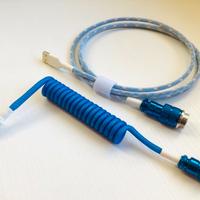 Cavo USB Type-C Custom Coiled GX16 x tastiera -BLU