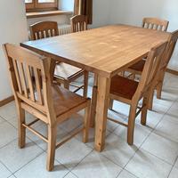 tavolo capretto con sedie