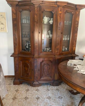 soggiorno in radica di noce