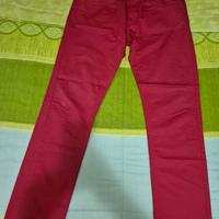 Pantalone estivo Cotton & Silk tg.50 Rosso 