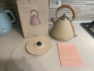 Bollitore elettrico retró sabbia 1,7 litri