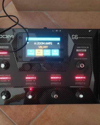 ZOOM G6 Multieffetti per chitarra elettrica