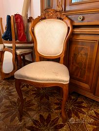 6 sedie classiche coordinate