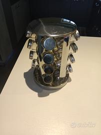 PORTASPEZIE GIREVOLE IN INOX 