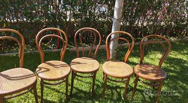 Sedie in paglia thonet