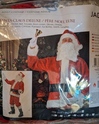 Costume completo Babbo Natale adulto taglia L